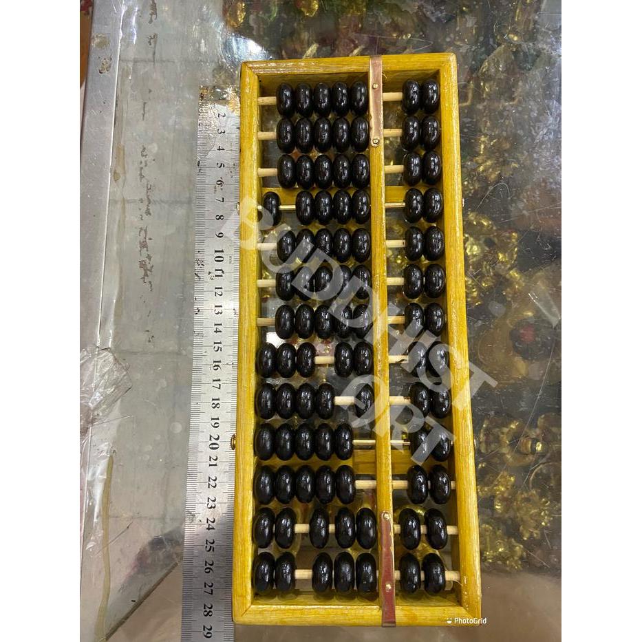 Sempoa kayu/ papan sempoa/ wooden abacus/ alat hitung sempoa 13 tiang