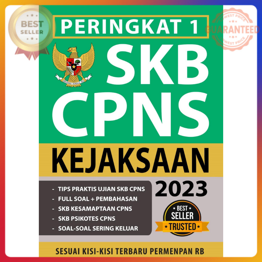 PERINGKAT 1 SKB CPNS KEJAKSAAN 2023 IDO190 BukuAsn.id