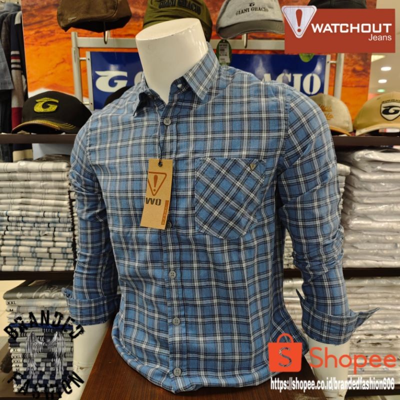 WATCHOUT JEANS DMG50 KEMEJA LENGAN PANJANG JS302770126 MD. BLUE
