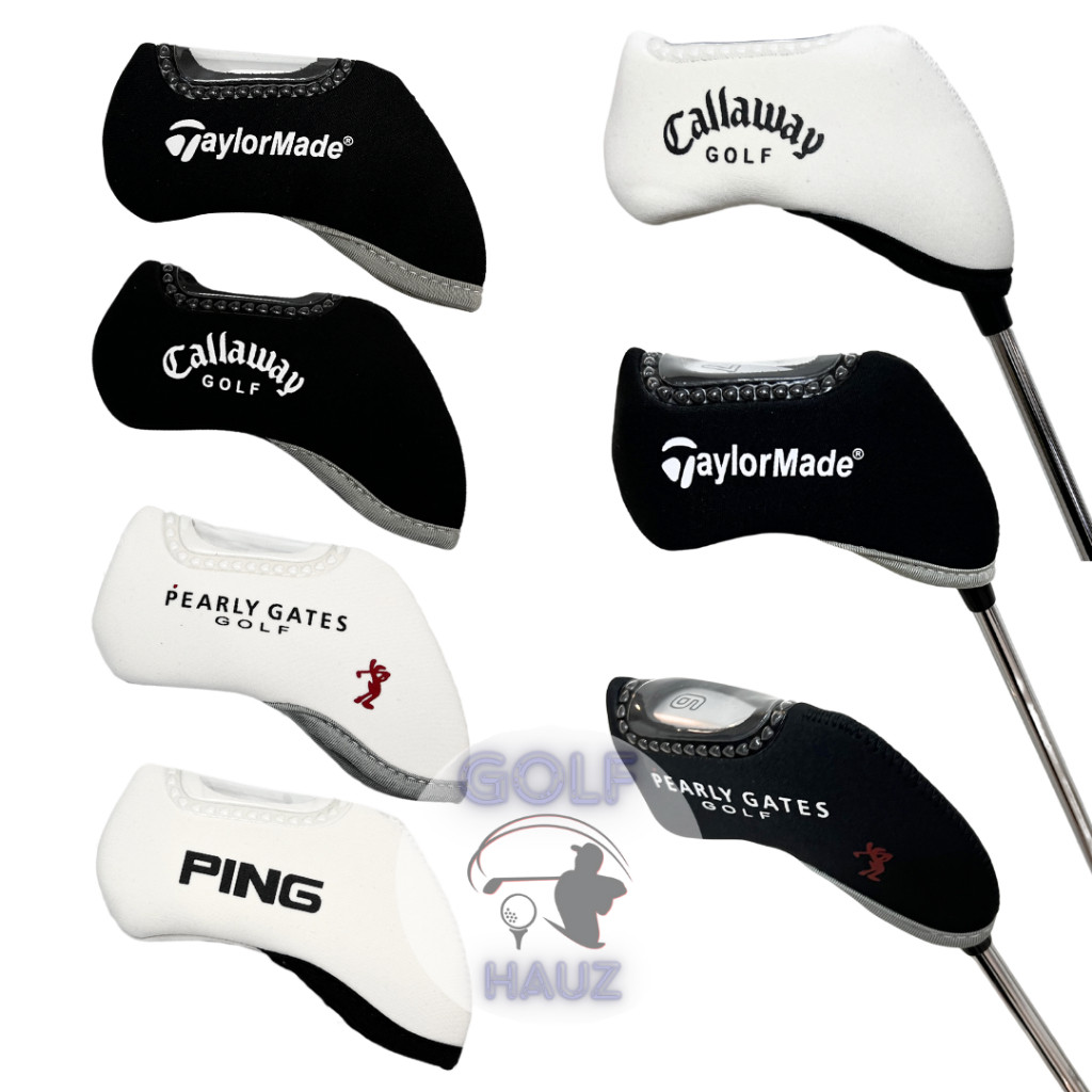 Sarung Head Cover Golf Clubs Iron Stick Stik Set 10 PCS TM PING Pearly Logo XXIO Callaway Pelindung 