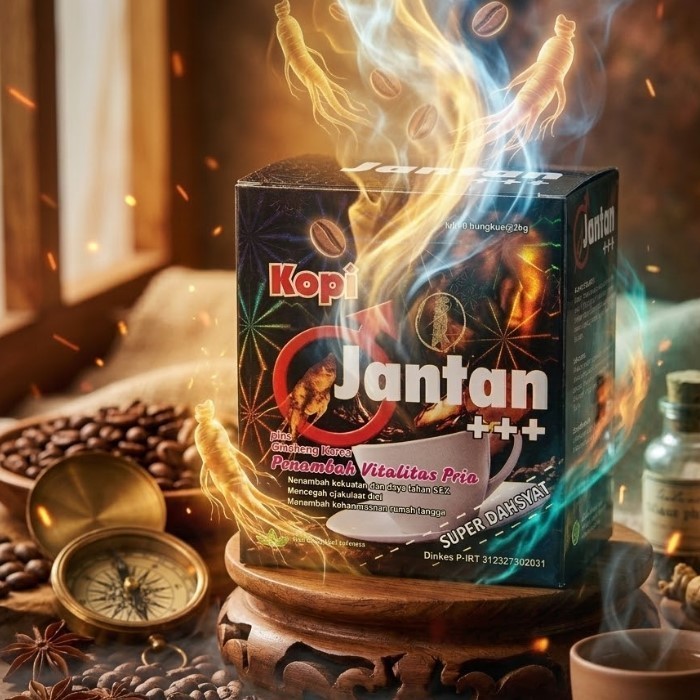 Kopi Herbal Jantan Plus Plus Kopi Rempah Tradisional 10 Sachet