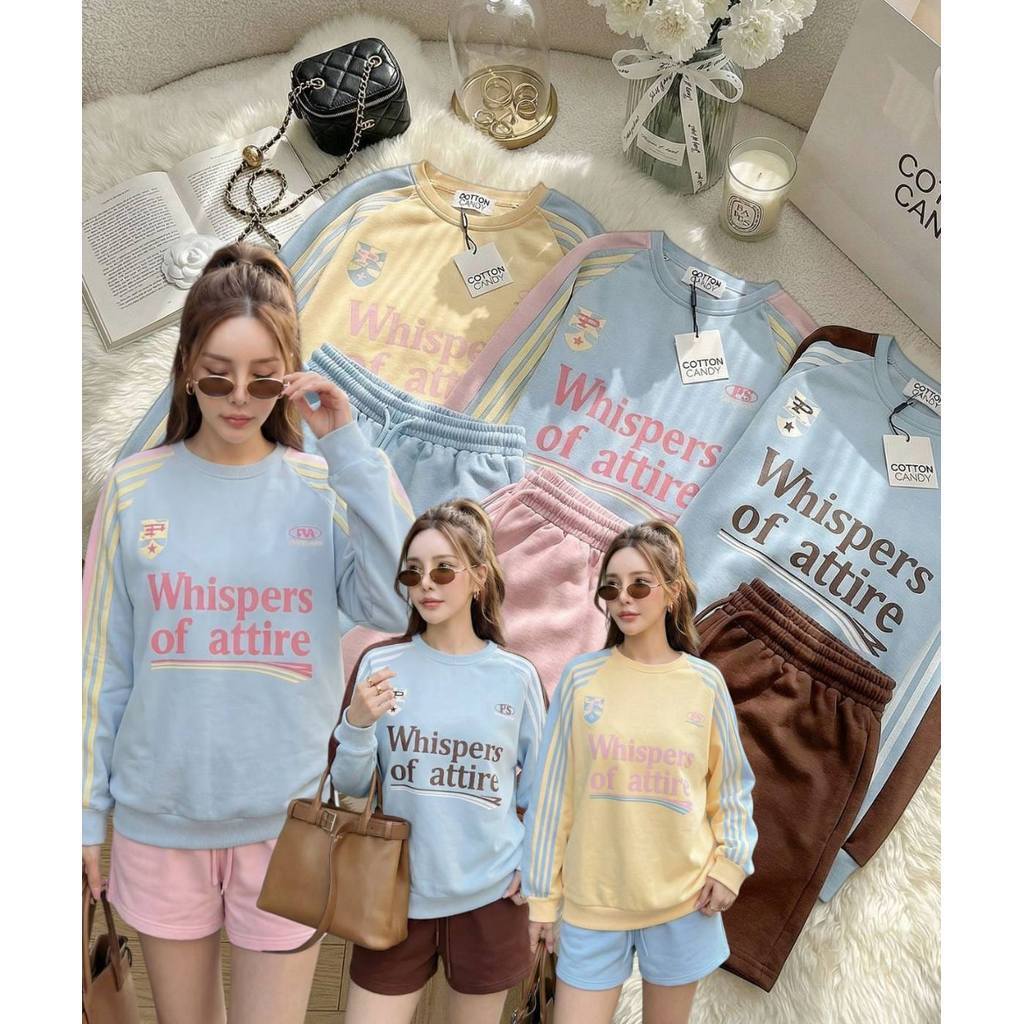 Set Whisper  Sweater + Pants COTTON CANDY ( IMPORT BANGKOK )