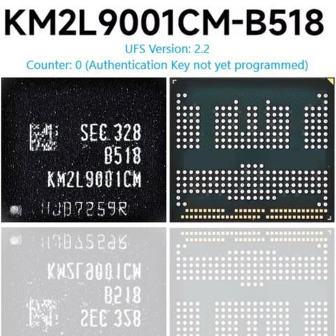 IC UFS2.2 KM2L9001CM-B518 6/128 BGA254 UFS KM2L 254 Used Copotan Not Clean