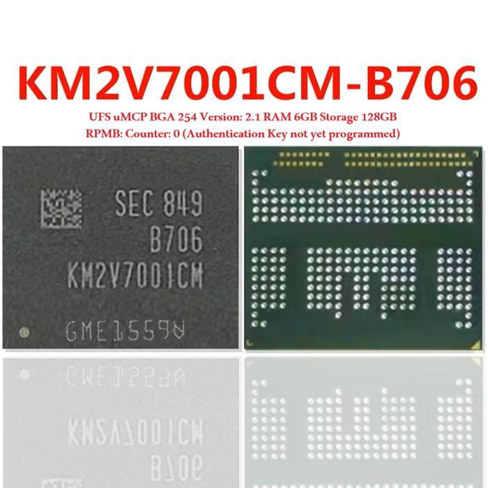 IC UFS 2.1 KM2V7001CM-B706 Samsung BGA 254 RAM 6GB 6/128 KM2V7001CM KM2V