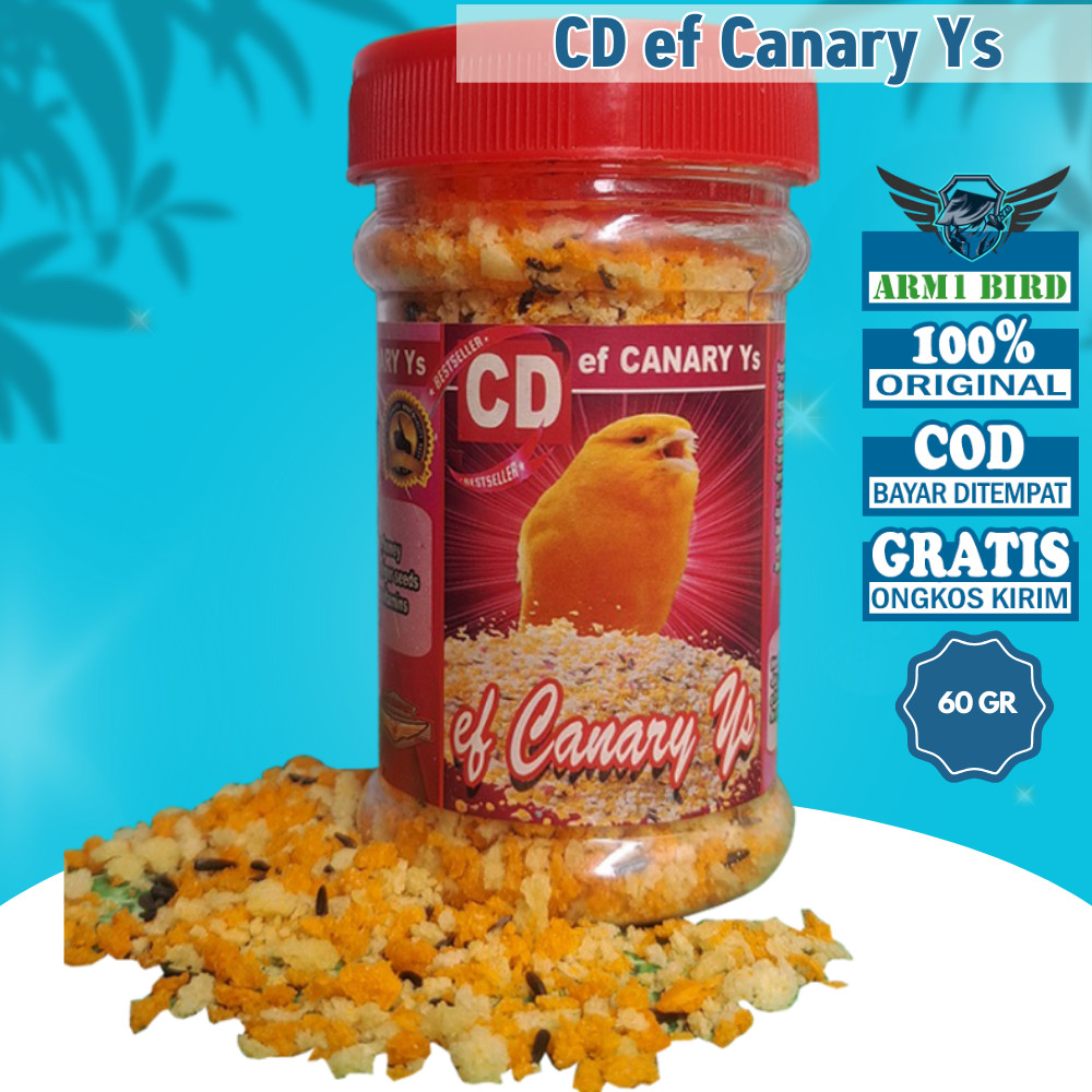 CD EF KENARI Egg Food Kenari Import Italia Pakan Anakan Indukan Lomba Bikin Naik Stamina Kuat 60gr