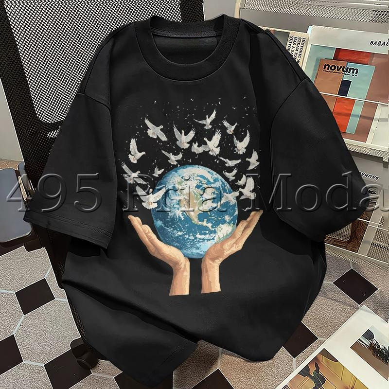 COD (Dikirim dalam 24 jam)MIEMIE. Kaos kasual unisex, kaos 100% katun dengan motif trendi, ukuran be