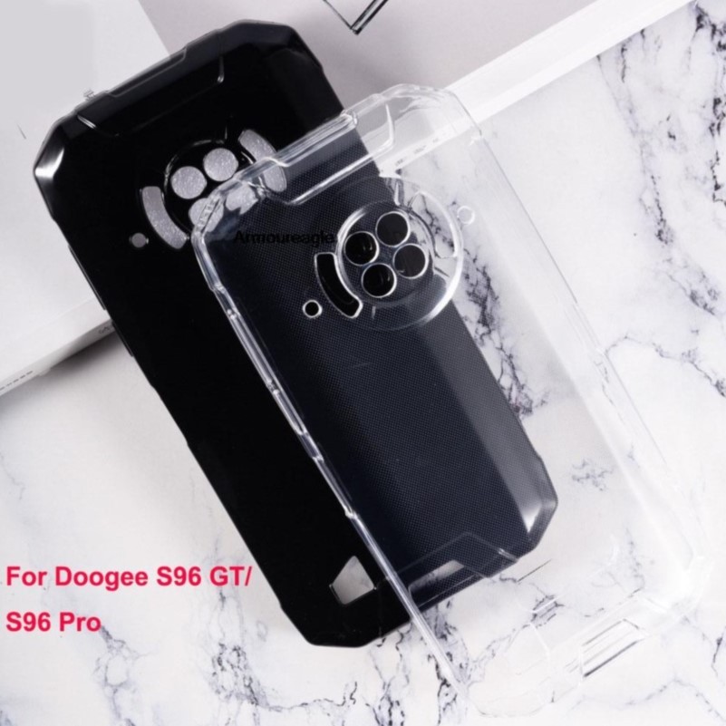 shockproof black case for doogee s96 gt s96gt bumper caso protective soft tpu phone cover guard on s