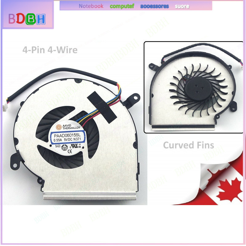 For MSI GPU Fan For GF62 GL62 GL62M GP62 GP62M 7RD 7RDX 7RE 7REX   - 4 PIN -