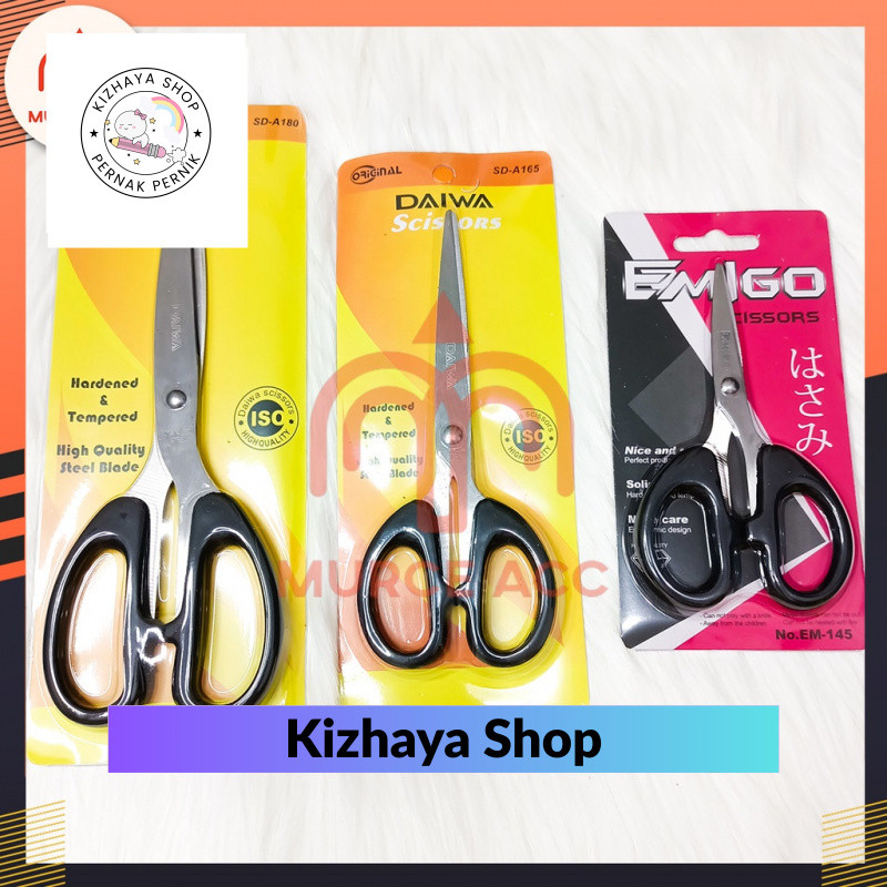 Gunting Kertas Emigo Daiwa Besar Sedang Kecil