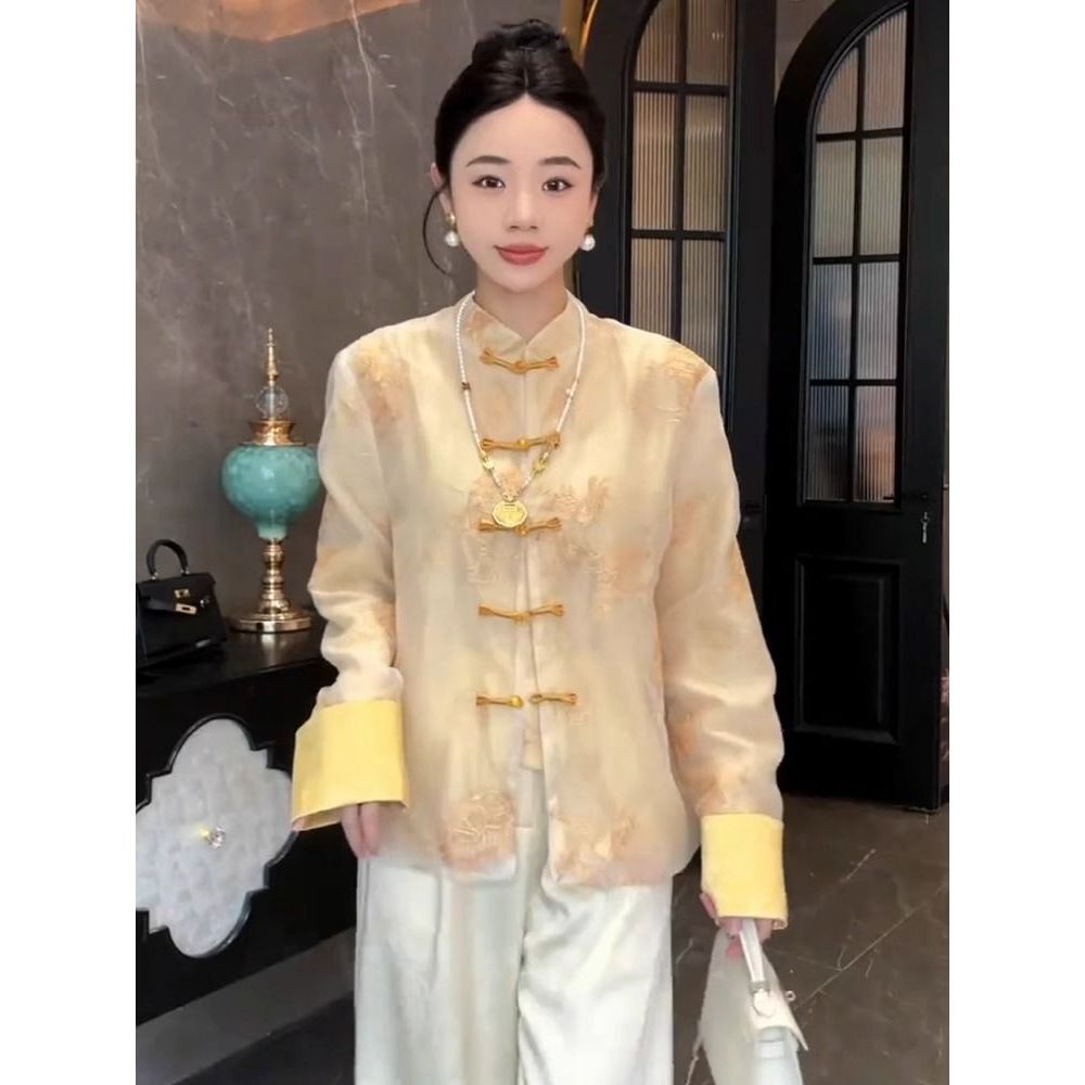 Jaket, atasan, dan kardigan gaya Cina baru