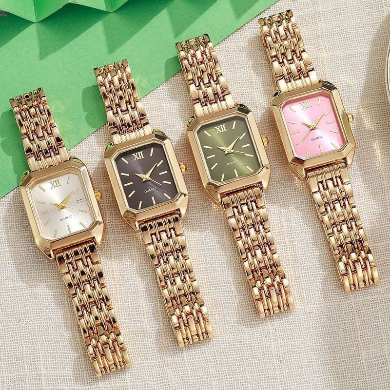 Jam Tangan Wanita Minimalis Mewah Berkilau Desain Gelang Unik Tampilan Mewah Cantik Unik Stylish