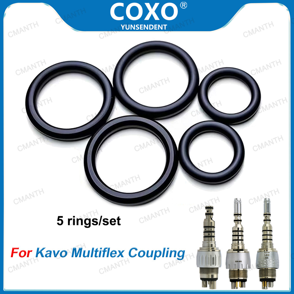 5 cincin / set Cincin O Segel Universal untuk Handpiece Gigi Kavo Multiflex Coupling Anti-Minyak