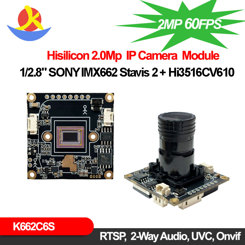 Modul Kamera IP 1080P Imx662 Stavis2 60Fps Starlight Lensa F0.95 Webcam Pintar Cahaya Rendah Onvif R