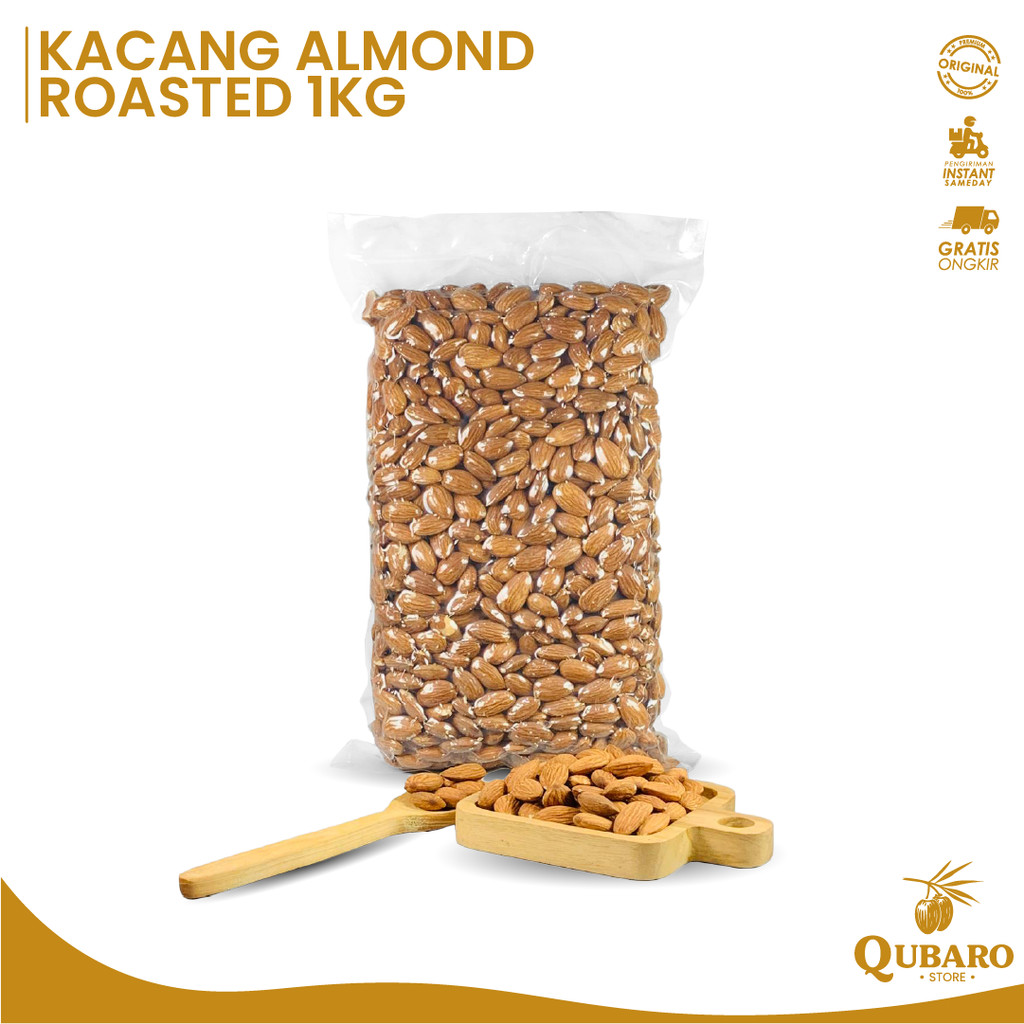Almond Roasted 1Kg || Kacang Almond Panggang || Almond Panggang