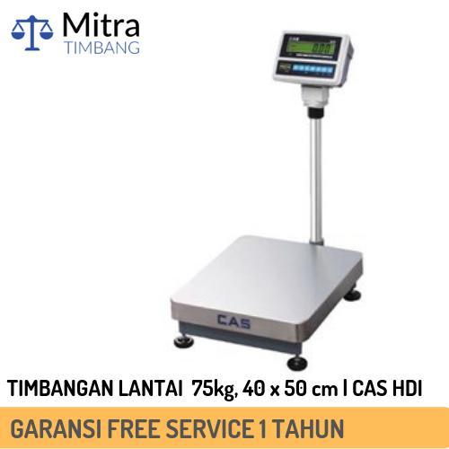 Timbangan Lantai Digital 75kg 40X50cm | CAS HDI BENCH SCALE 75kg