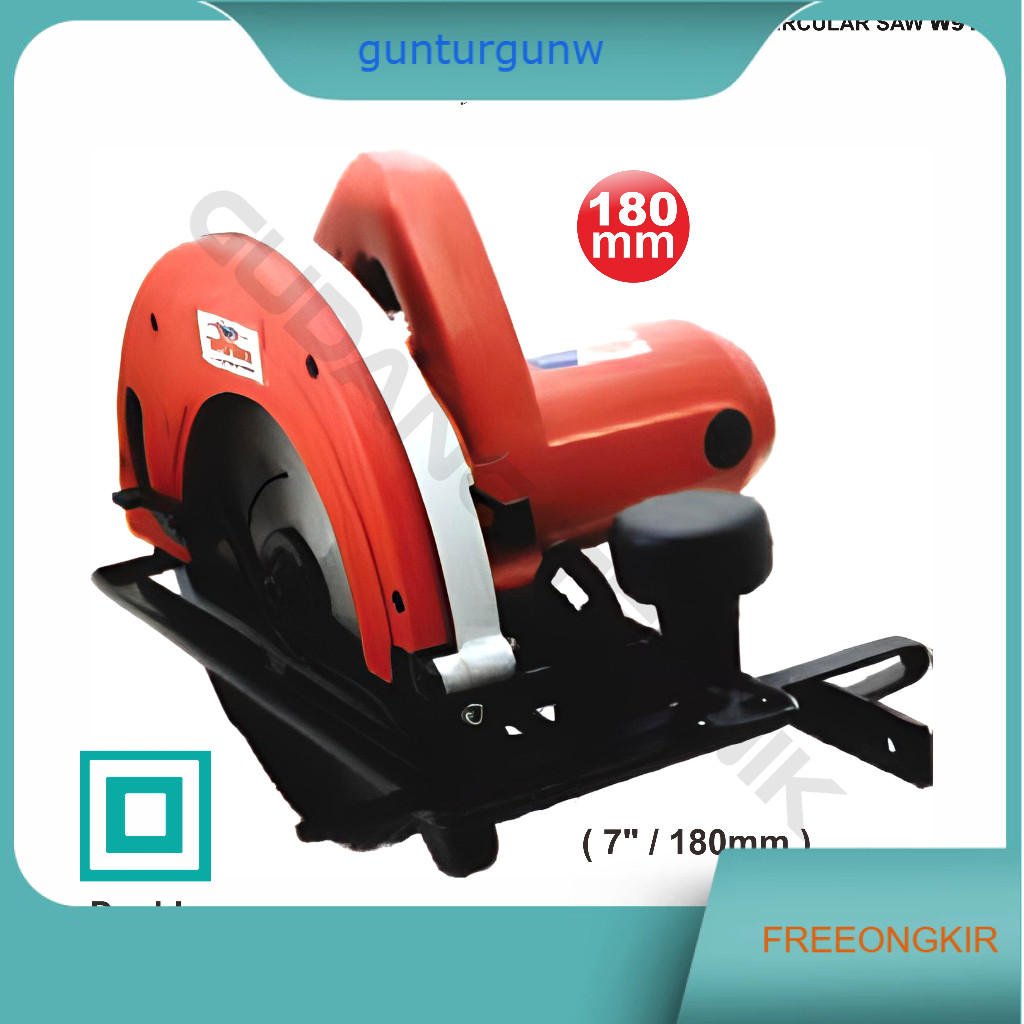 Mesin Gergaji Kayu Circular Saw 1300W WIPRO W-9180 / Mesin Gergaji Circle 180mm W 9180 - Mesin Circu