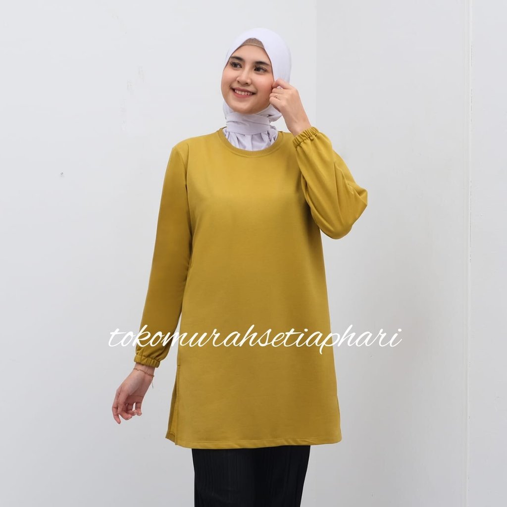 KAOS TUNIK WANITA /KAOS TUNIK WANITA POLOS/KAOS TUNIK KAUM MUSLIMAH BASIC