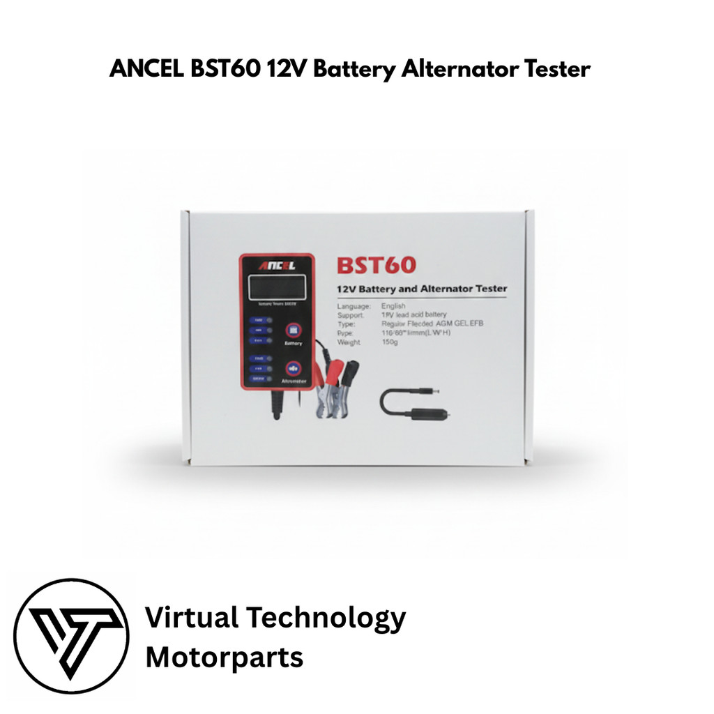 ANCEL BST60 12V Battery Alternator Tester Alat Tester Aki Mobil Motor Charging System Analyzer