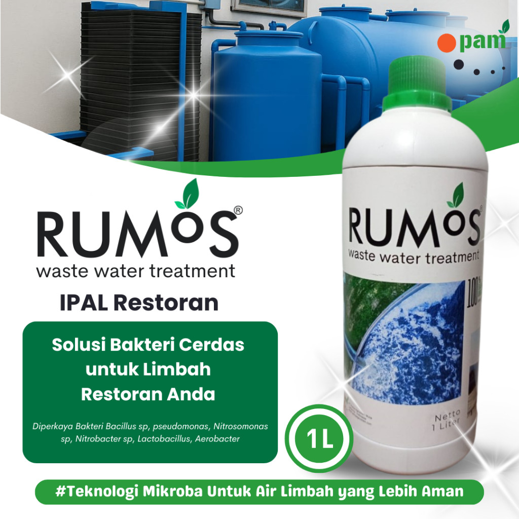 Bakteri Pengurai Lemak untuk Grease Trap, Penghilang Bau Got & Saluran Mampet, IPAL Restoran & Dapur