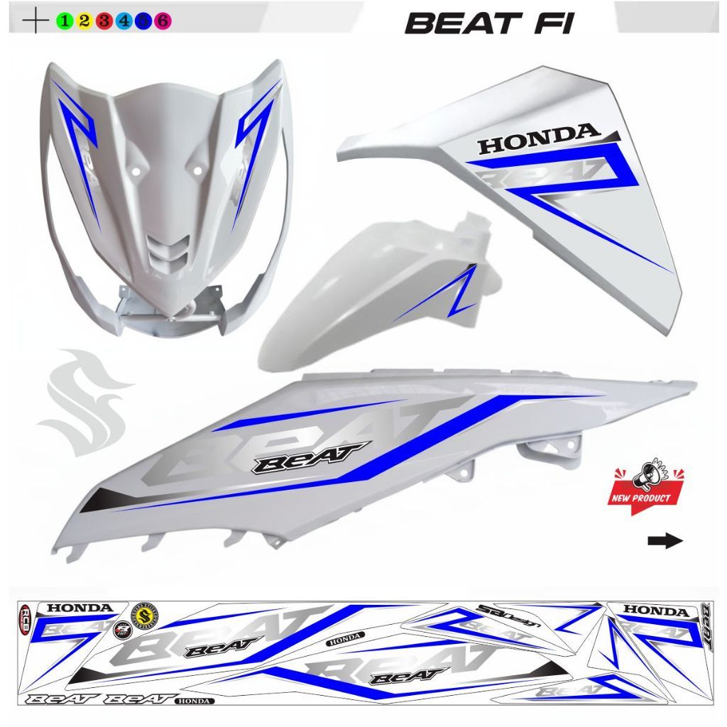 VARIASI STICKER VINYL BEAT FI 2013 2015 / STRIPING BEAT FI VARIASI