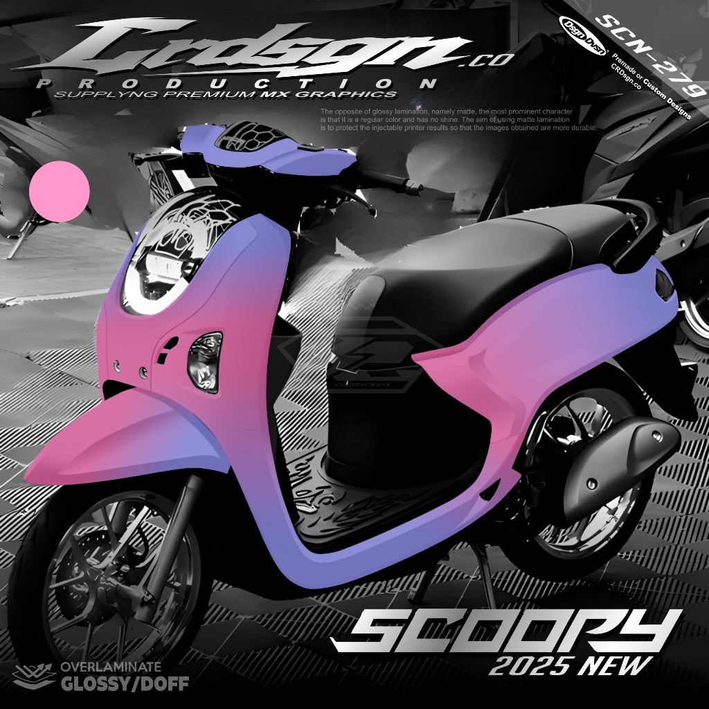 Decal Scoopy Full Body 2025 Stiker Scoopy Lagi Viral 2025 Decal Scoopy Full Body 2025 Stiker Scoopy 