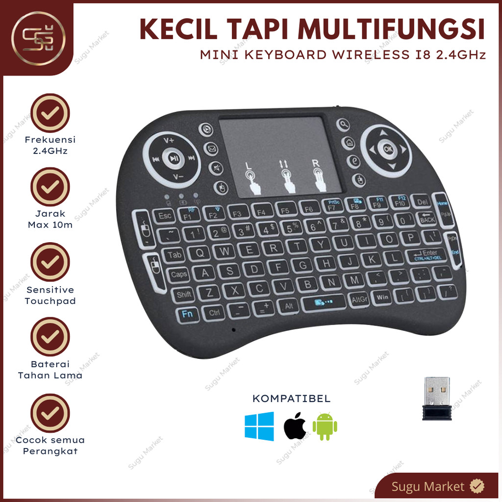 i8 Mini Keyboard / Mini Keyboard Wireless i8 / Mini Keyboard i8 Backlight Keyboard Mini Keypad