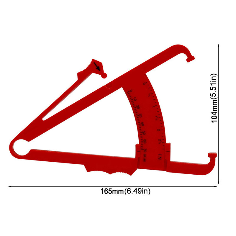 Body Fat Loss Tester Calculator Caliper Fitness Clip Fat Measurement Tool Slim Chart Skinfold Test I