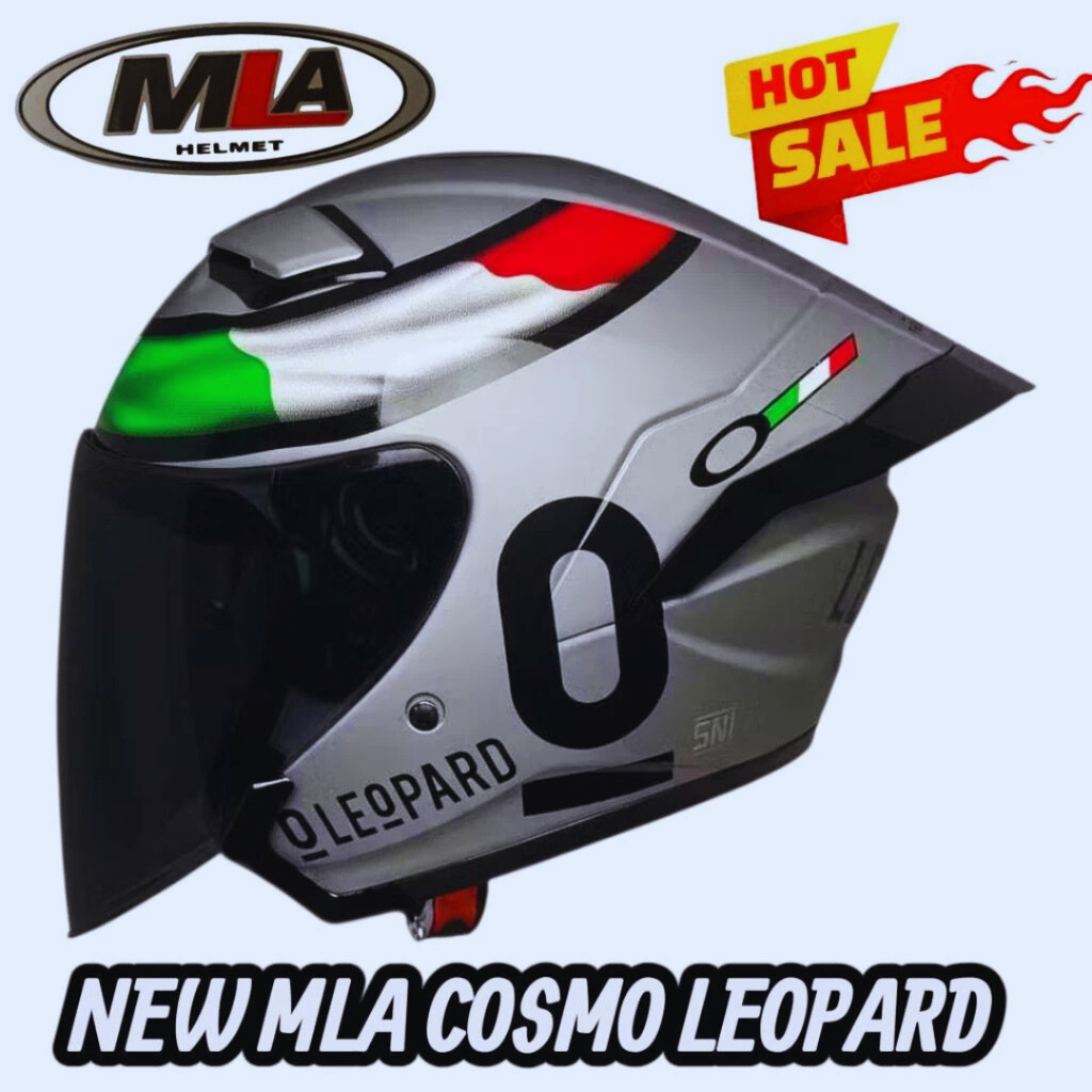 MOtif LEOPARD MLA COSMO 100% ORI MLA [ TERMURAH ] helm keren berkualitas helm motif