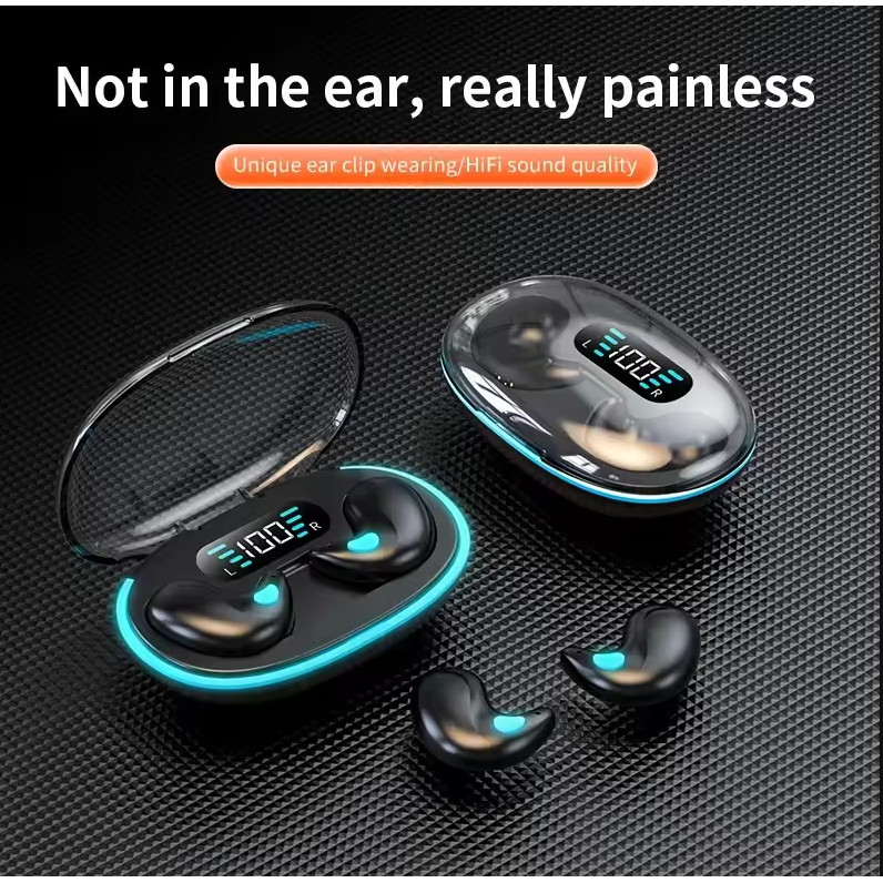 Earphone Bluetooth 6.0 TWS In Ear Ultra Thin Waterproof 180mAh