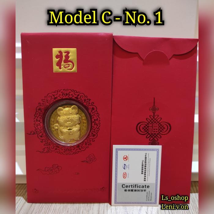 ANGPAO IMLEK KOIN EMAS 2022 MACAN + Sertifikat - Model C - No. 1