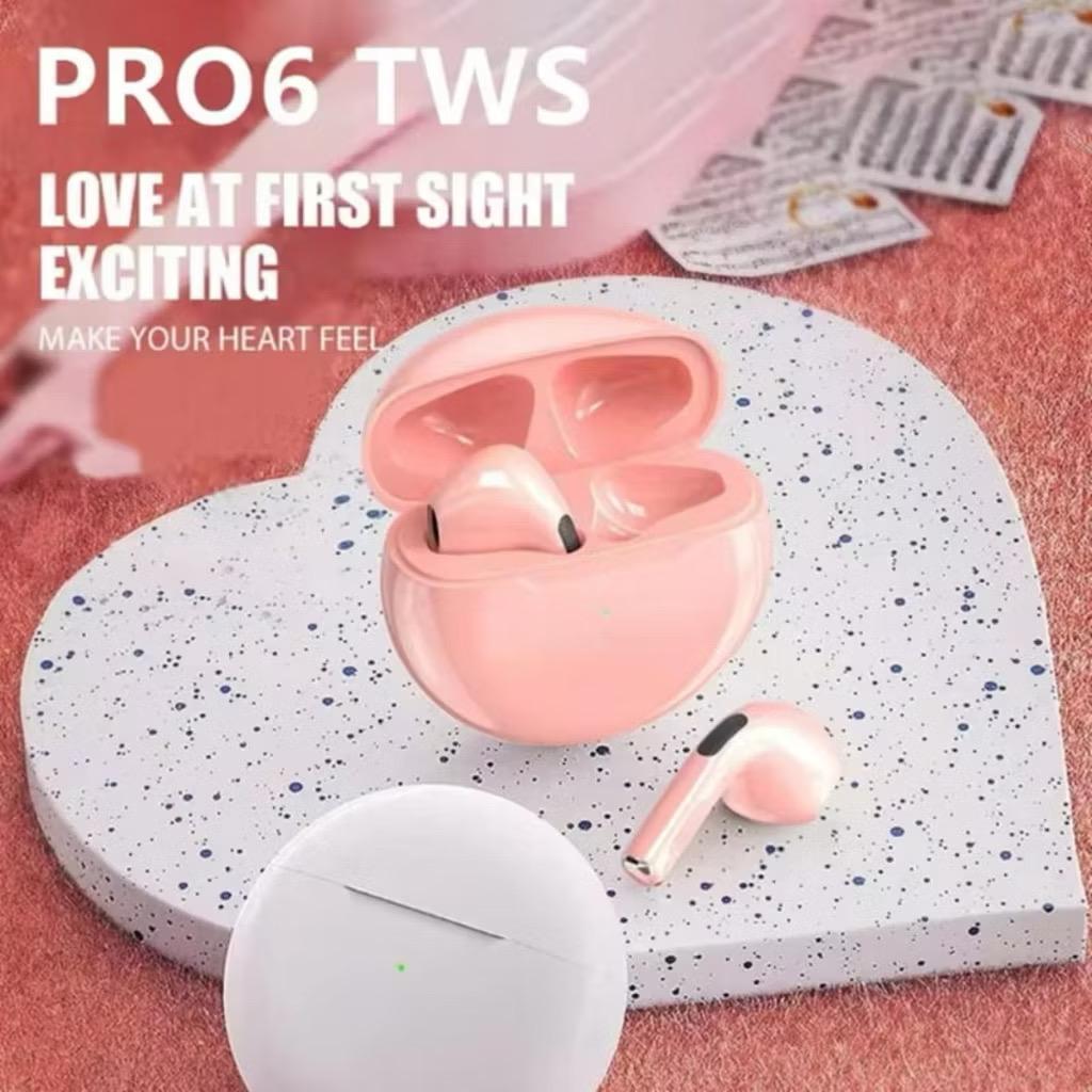 Pro 6 TWS Bluetooth Earphone Noise Cancelling || Pro 6 TWS Earphone Wireless Noise Cancelling