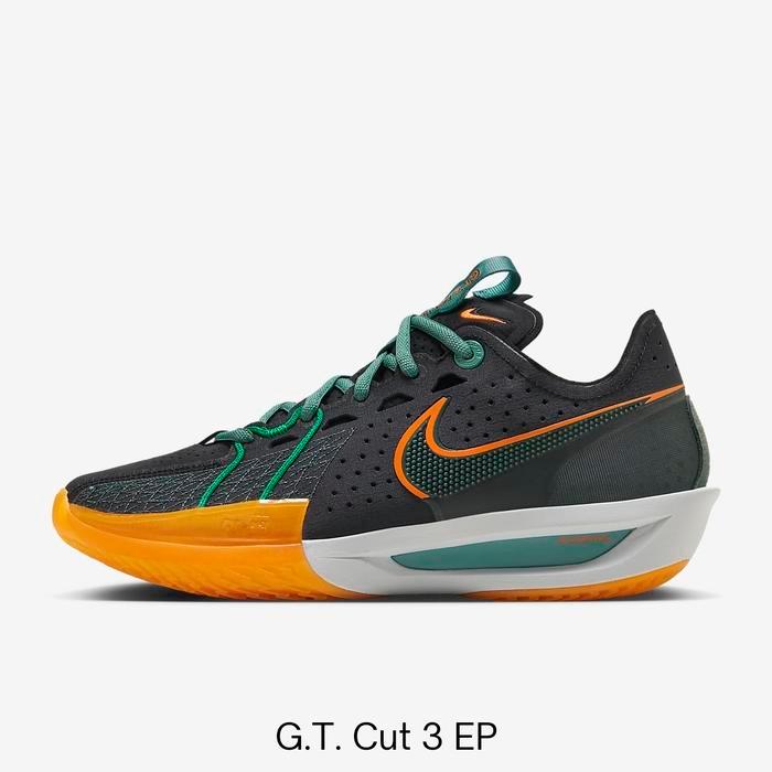 Sepatu Basket G.T. Cut 3 EP Black/Vintage Green/Bicoastal/Malachite Olahraga Outdoor
