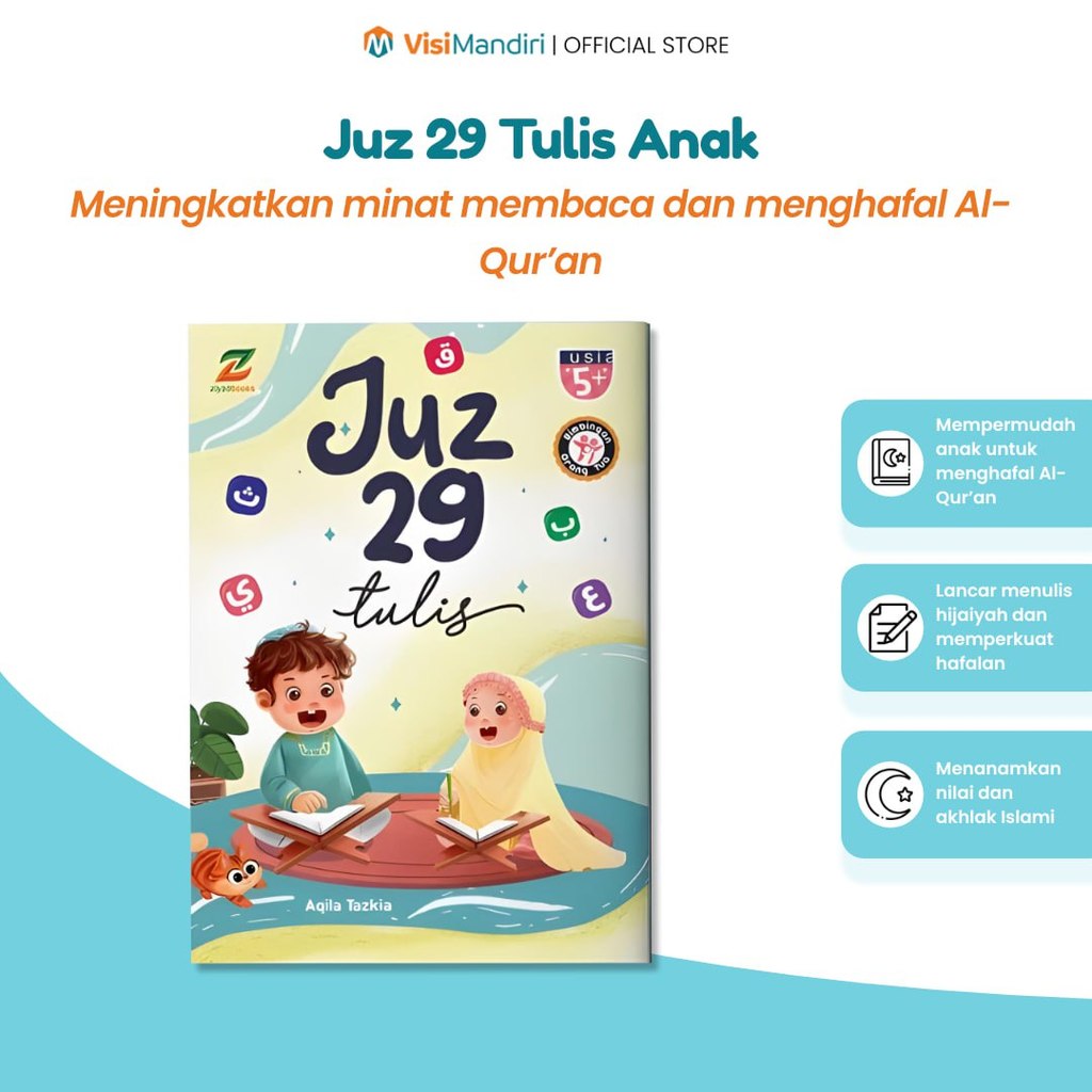 Visi Mandiri - Juz 29 Tulis - Buku Belajar Menulis Arab Juz 29 Al-Quran
