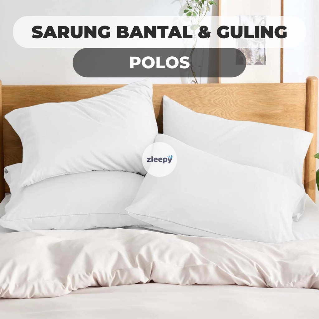 Sarung Bantal 45x65 50x70 Polos Katun | Sarung Bantal Polos Embos | Sarban Tidur Pillow Case Bolster