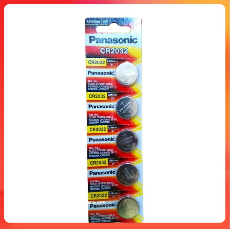 Baterai Panasonic CR2032 Lithium Battery Cmos CR 2032
