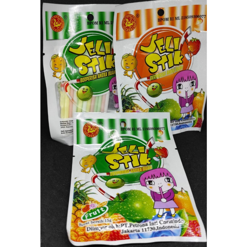 PERMEN JELI STIK PENDEK / JELLY STICK RIO / JELLY STICK KECIL