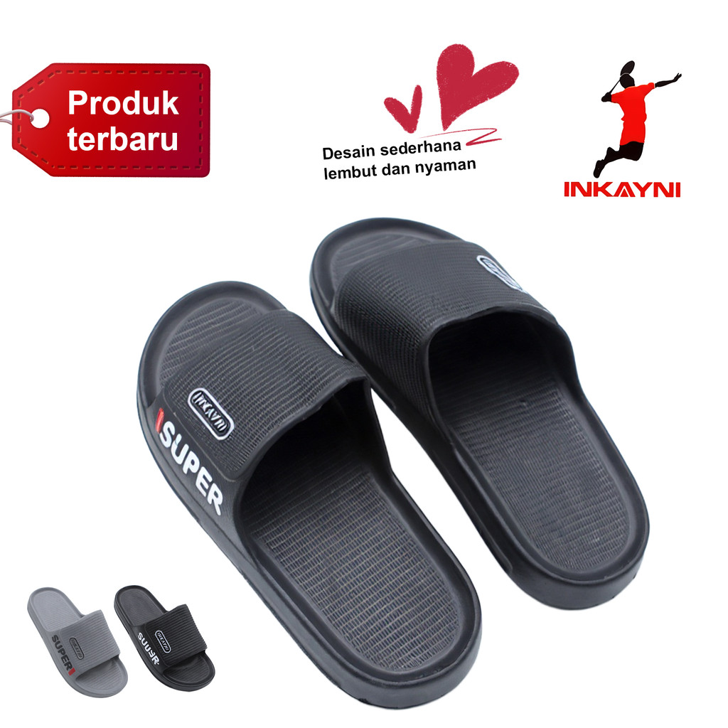 INKAYNI Sandal Selop Karet Pria EmpukSandal Pria Original 100% Branded sandal slop pria kece murah s