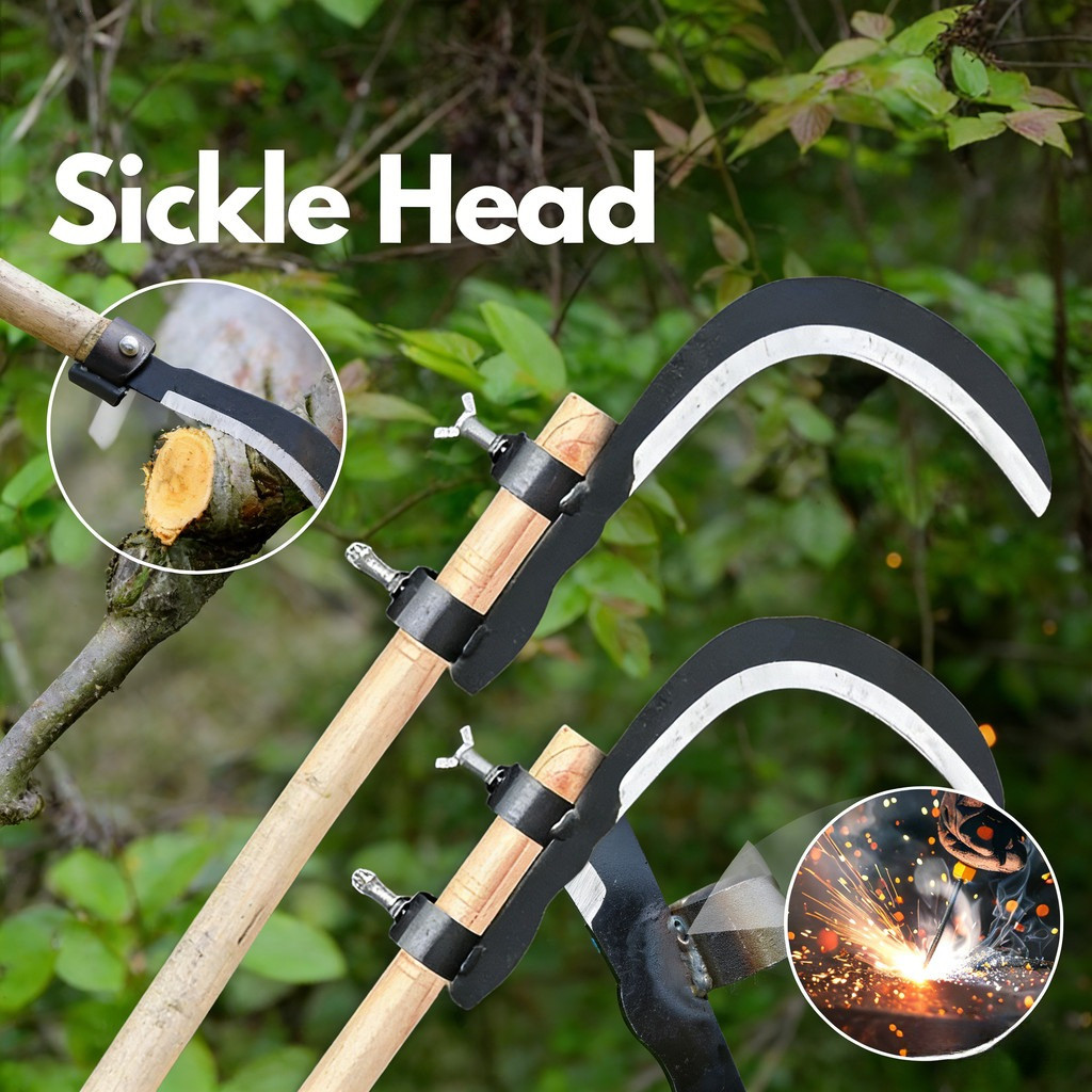 Pisau Pinang Adjustable Sabit Pisau Pinang Sabit Arit Rumput Pemangkas Sabit Sabit Rumput Alat Perta