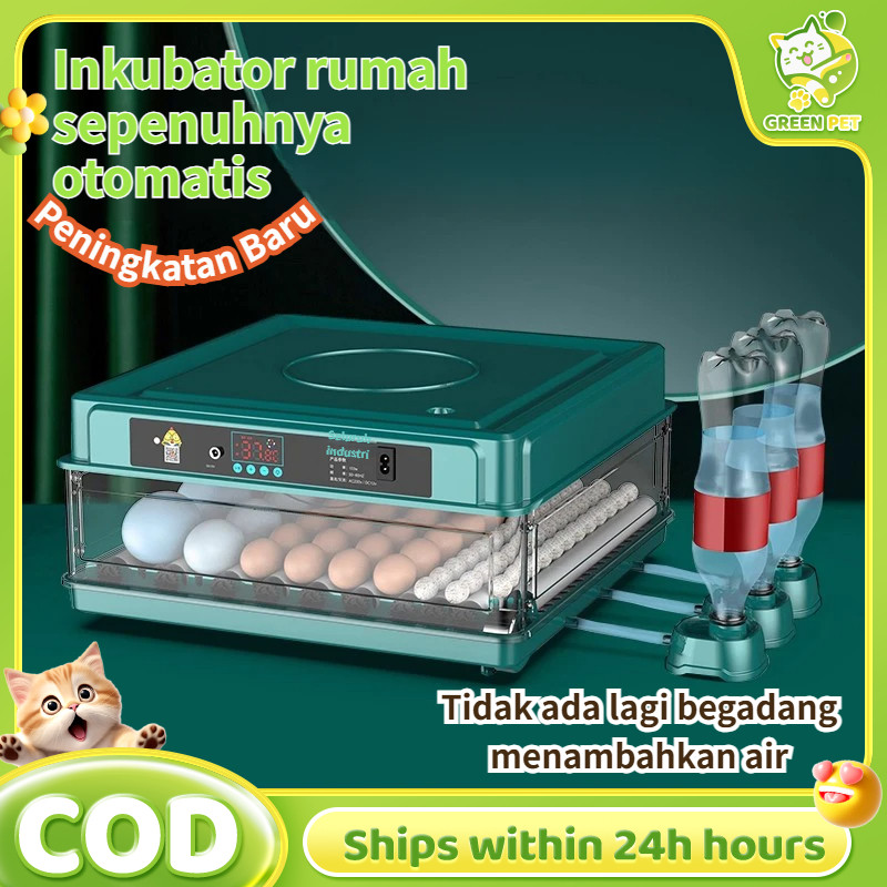 PAPAPET Inkubator Ayam Rutin, Inkubator Mini Rumahan Kecil, Inkubator Telur Cerdas Sepenuhnya Otomat