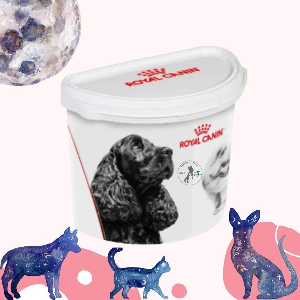 Pet Food Halfmoon Container Royal Canin Small Large Cat Dog
