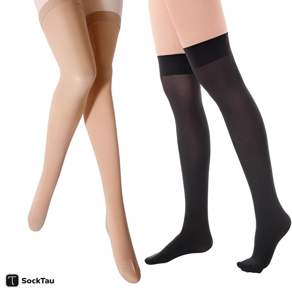 Stoking Pantyhose Wanita Dewasa Transparan Seamless Sheleg Sepaha