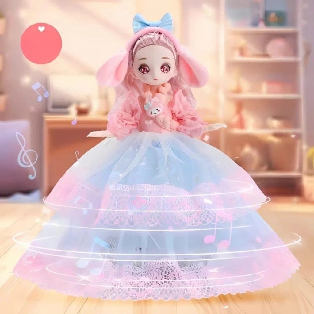 YUNA DANCING PRINCESS MAINAN DANCING YUNA GAUN  PRINCESS YUNA BISA MENARI, MUSIK LED