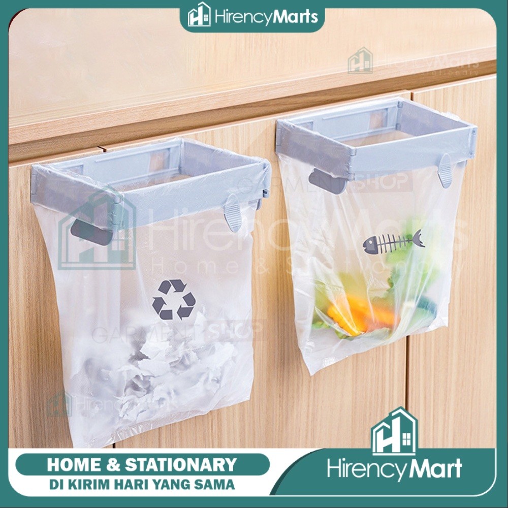 Penjepit Kantong Plastik Sampah Dapur Kamar Mandi Pembuangan Praktis Tempel Laci Dinding Serbaguna {