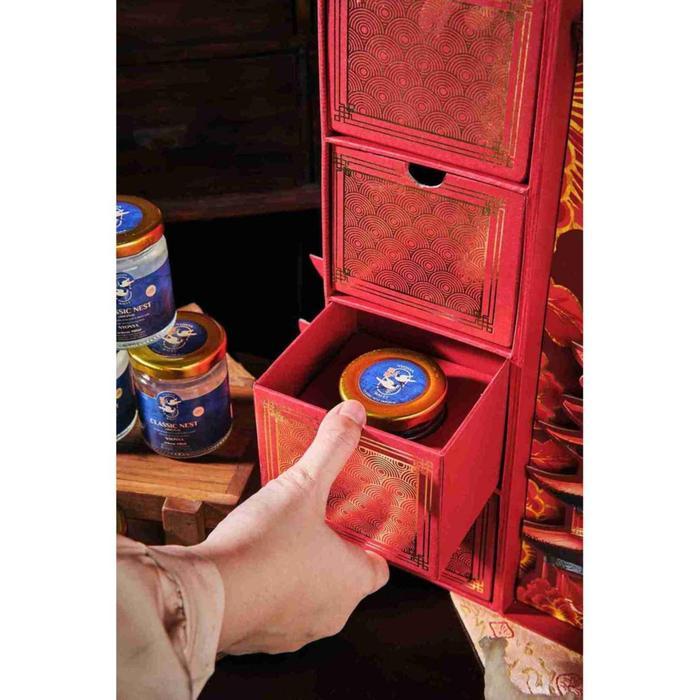 Hampers Imlek - Nyonya Walet - zhōng Edition - isi 8 jar bird nest - Daily Nest