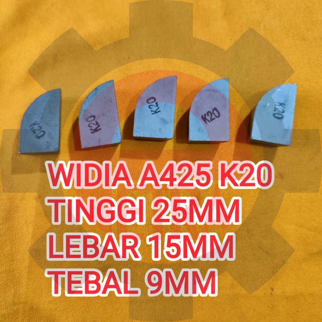 Mata widia Carbide A425 K20 JCK bubut milling dll - ecer