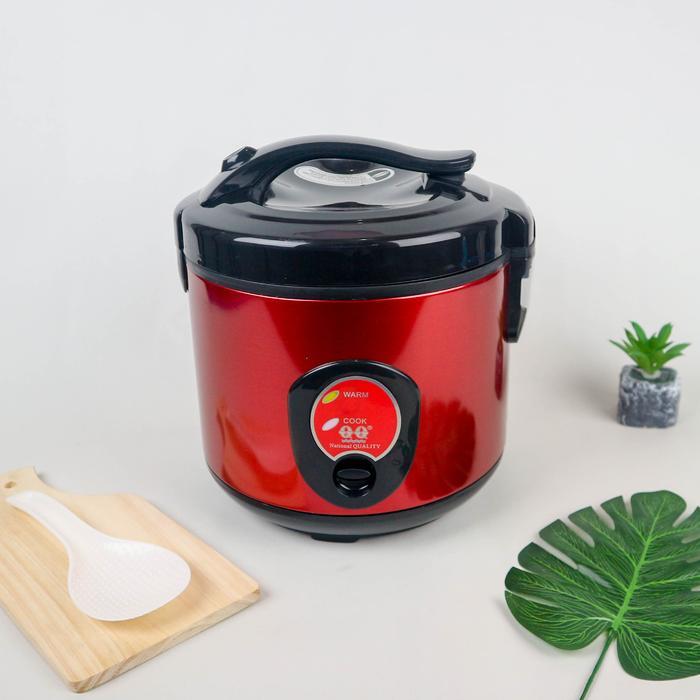 QQ National Magic Com Rice Cooker Penanak Nasi Serbaguna M-818 Kapasitas 1 dan 1,8 Liter - 1 LITER