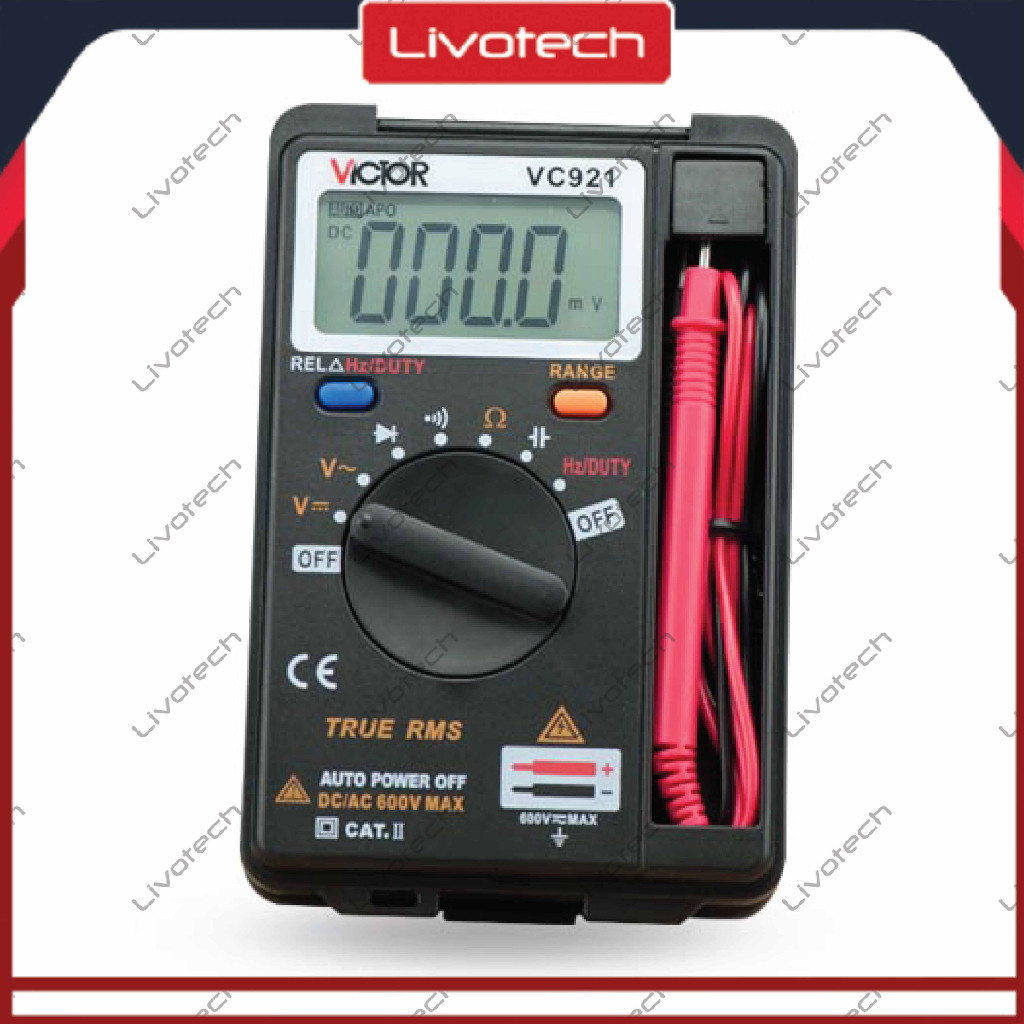 LIVO MULTITESTER DIGITAL VICTOR VC921 MULTI METER AVO AVOMETER VC 921 ORI