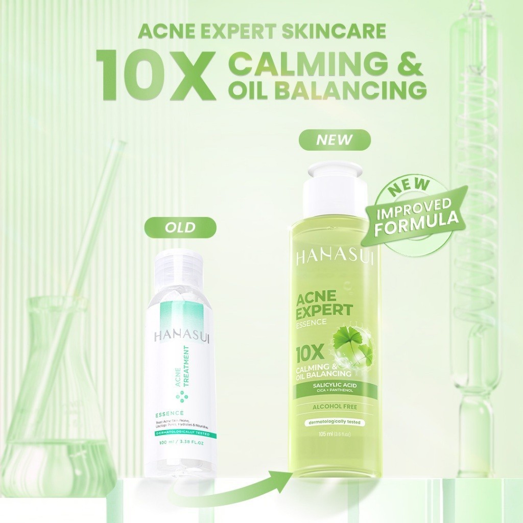 Hanasui Toner Acne Expert Essence Original BPOM Indonesia, Toner Wajah Hanasui untuk Perawatan Kulit
