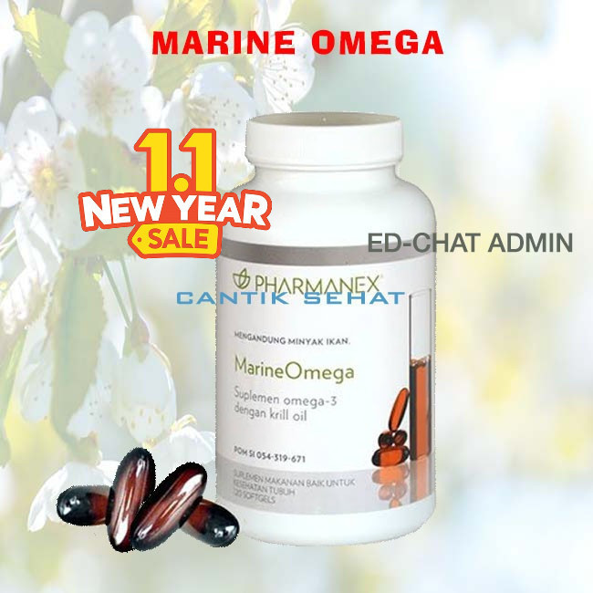 Nu Skin Marine Omega 3 Minyak Ikan Jantung Kolesterol Darah Tinggi & Sendi - Krill Oil 100% Asli Seg