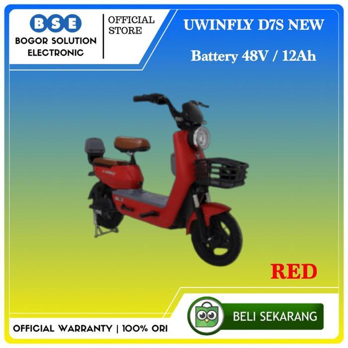 Sepeda Listrik Uwinfly Dragonfly 7S NEW D7S Pengganti DF7 Red [ORI]